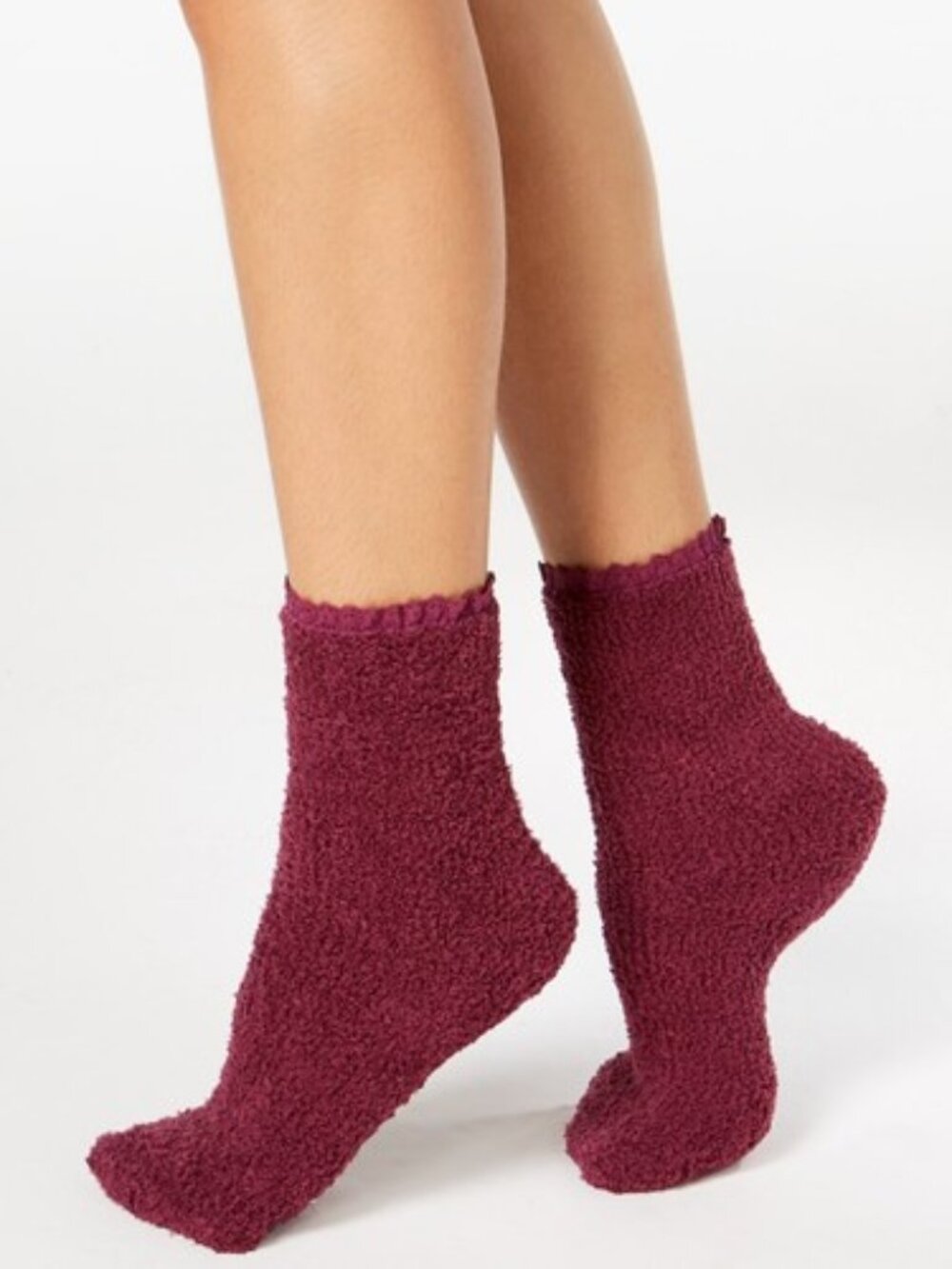 Charter Club Womens Lace Trim Soft Butter Socks